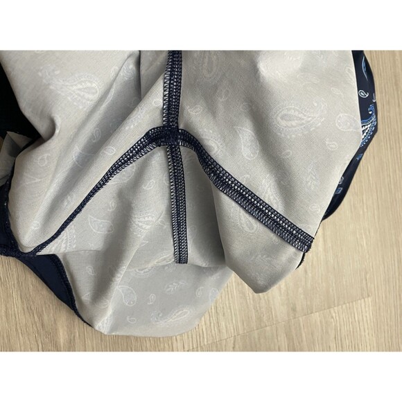 Lands End Womens blue Paisley Swim Shorts 24W swim summer Plus Size - Picture 5 of 7